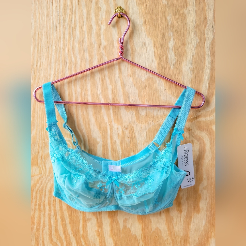Nessa Alisa Balconette Bra Blue